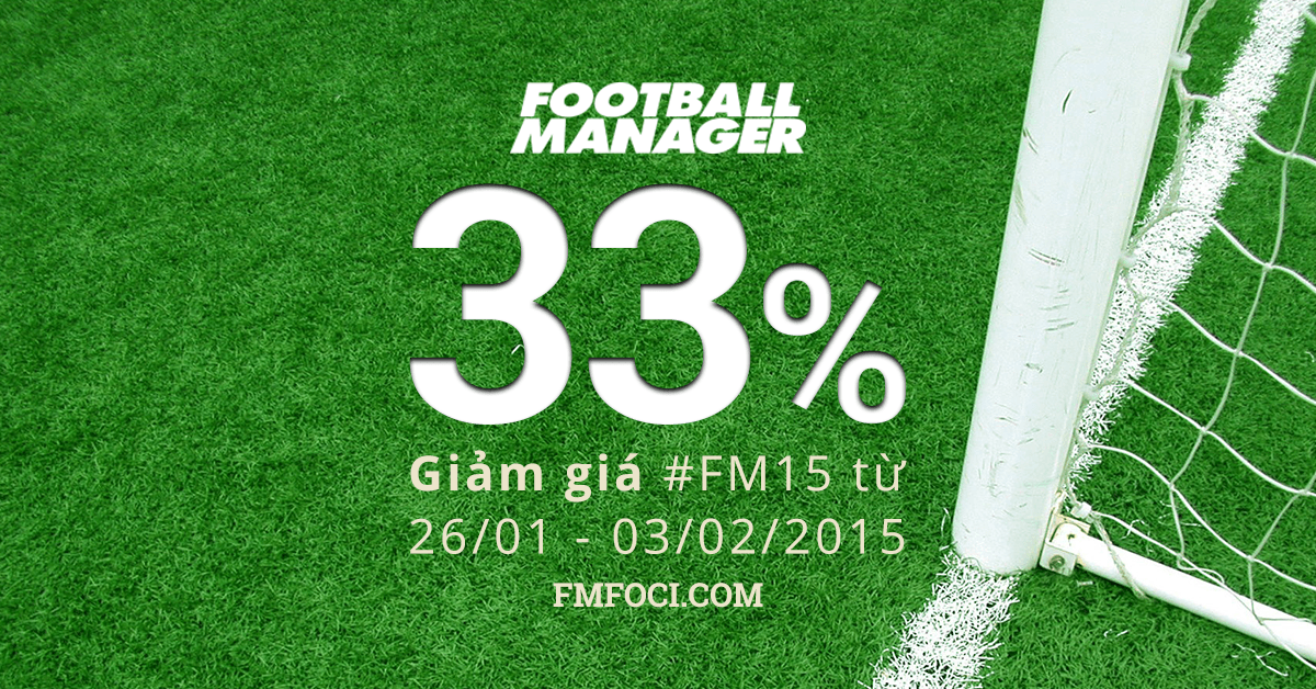 Mua Football Manager 2015 bản quyền - Giảm giá 33%