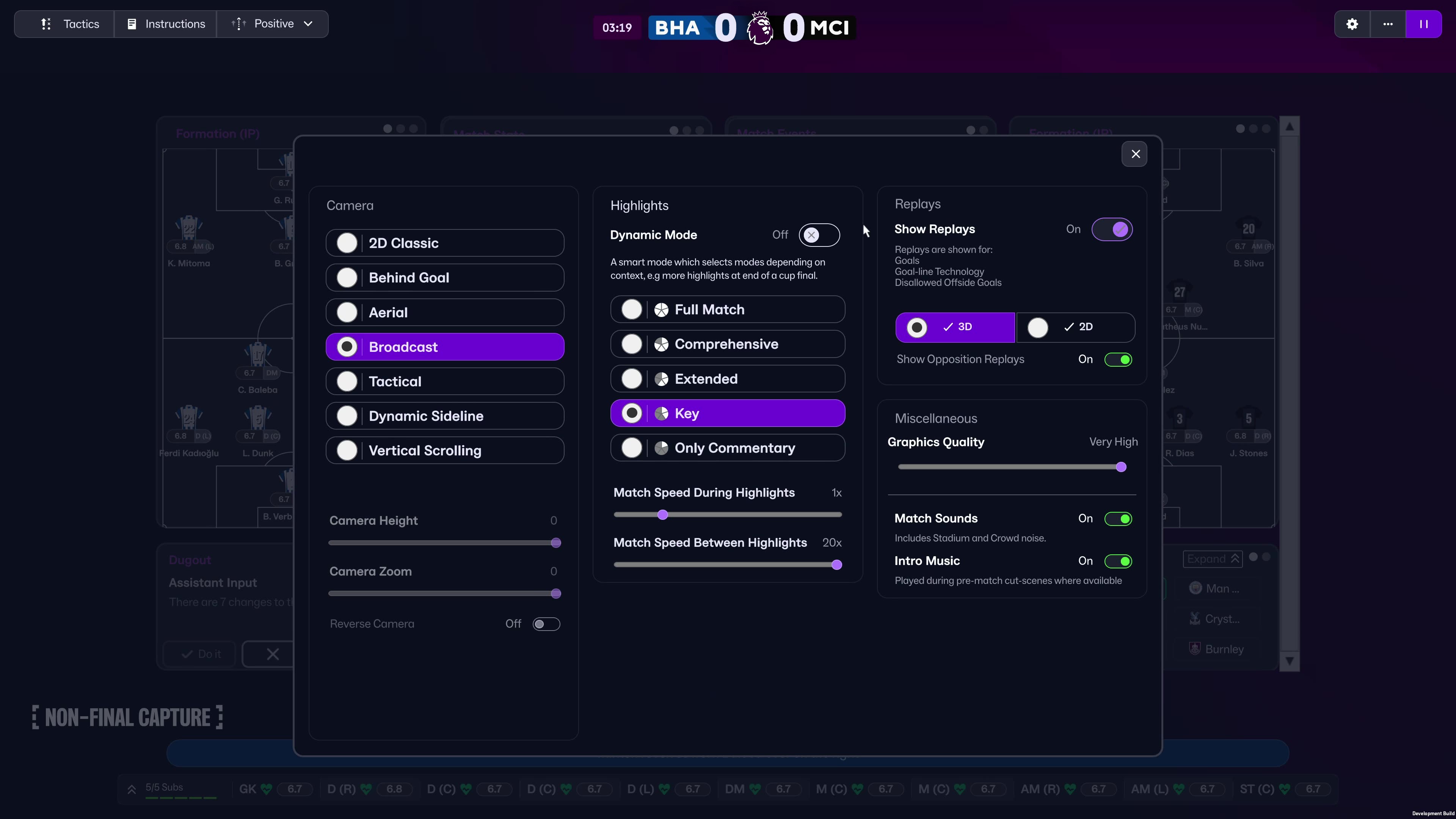 Trải nghiệm trận đấu FM26 - Các góc camera