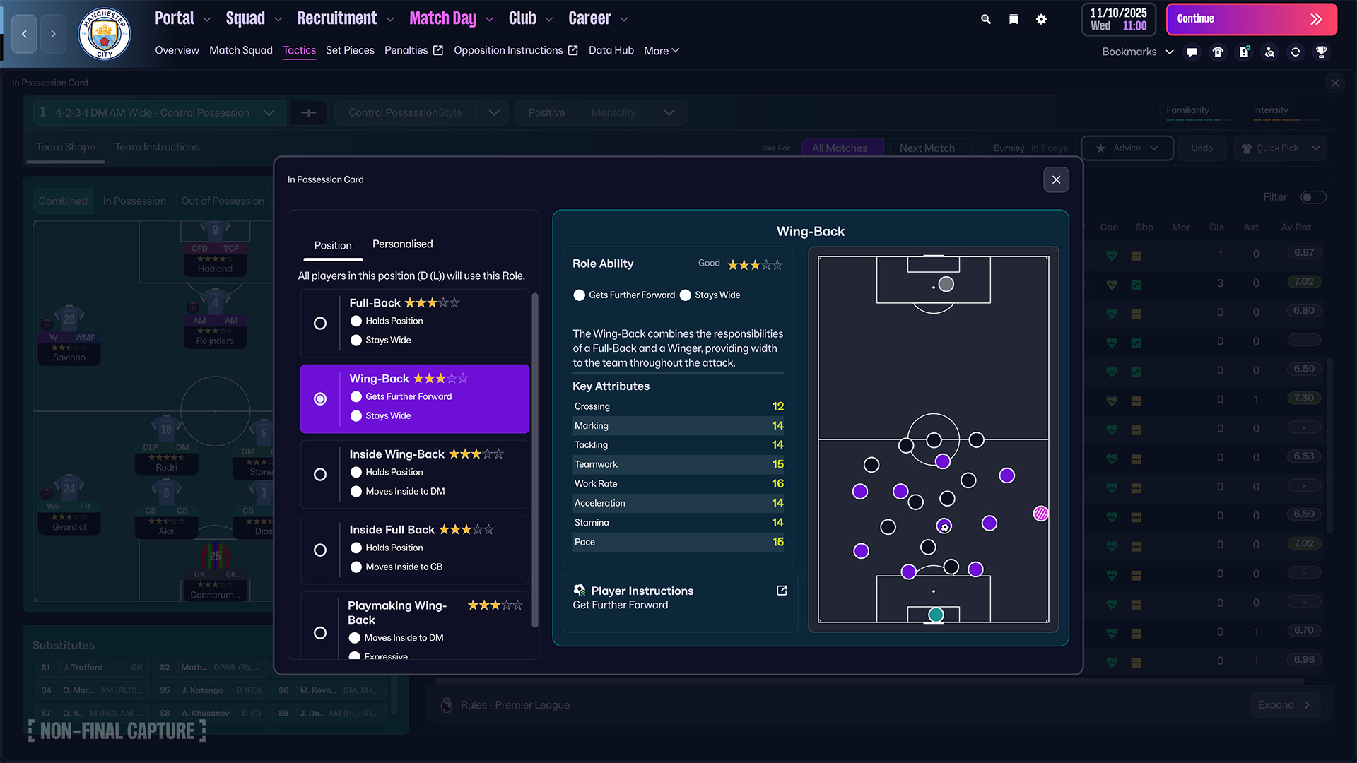 Điểm mới chiến thuật FM26 - Vai trò cầu thủ mới